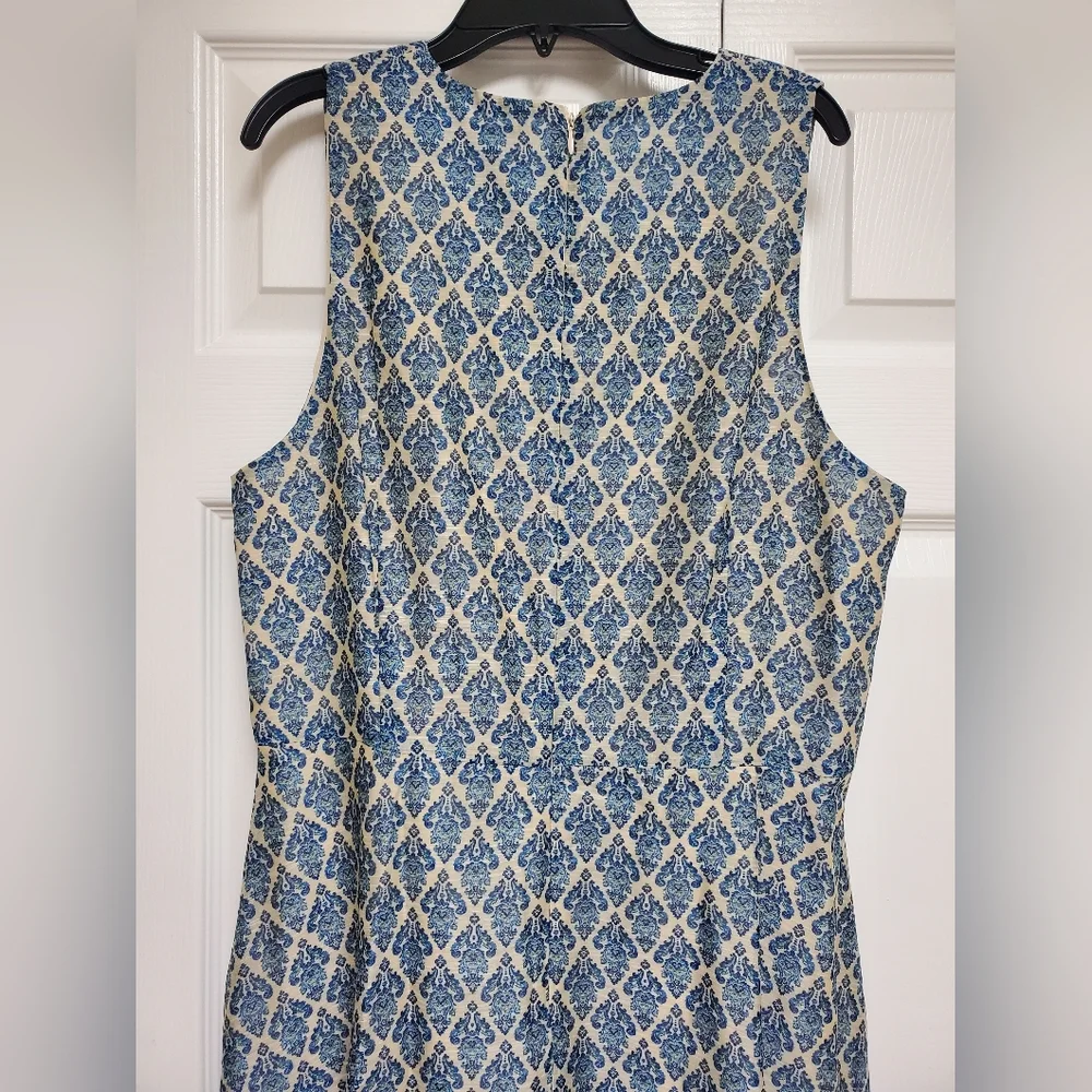 Sachin And Babi Bryce Gown/Lapis Print - Picture 11 of 17